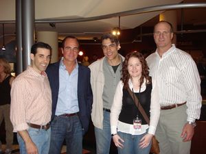 8.	Jeff Madden, Toronto Argonaut Head Coach Bart Andrus, Timothy Sell, Kelly Cameron, Photo